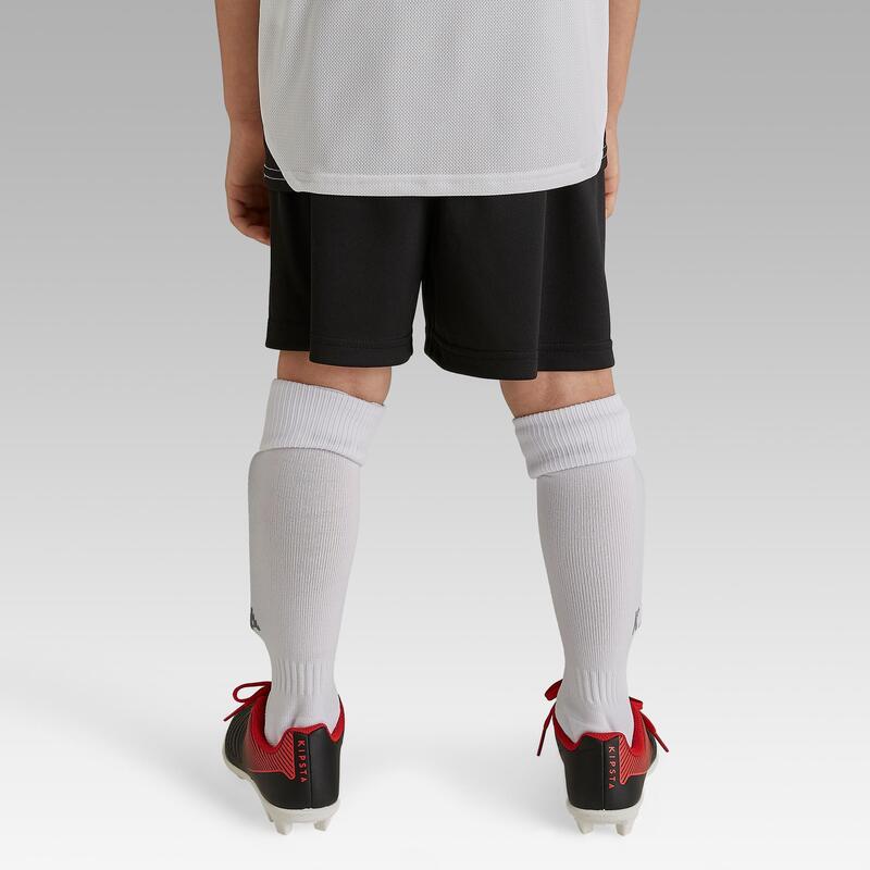 Voetbalshort voor kinderen F100 zwart