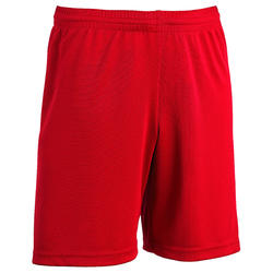 Short de football enfant F100 rouge