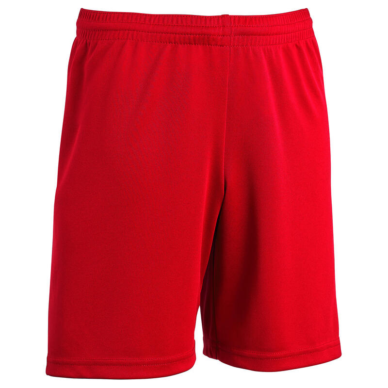 Pantalón corto de fútbol Niños Kipsta F100 rojo