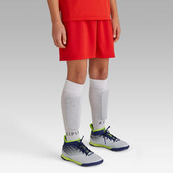 Pantalón corto de fútbol niños kipsta f100 rojo