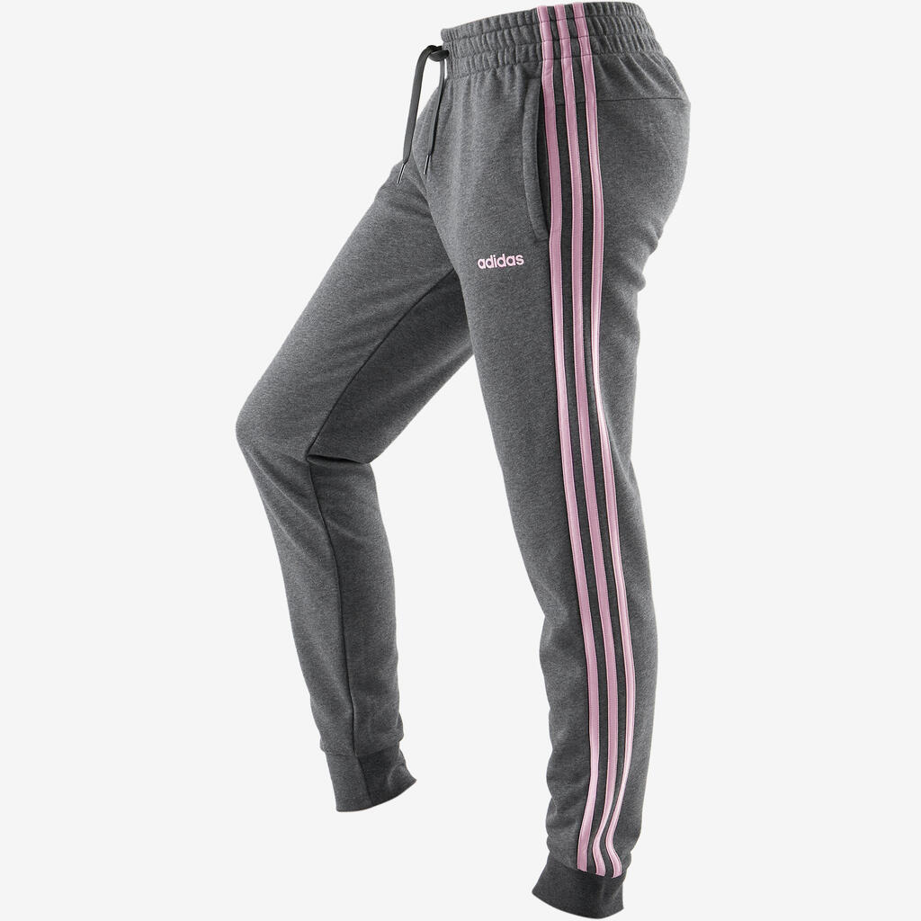 3S 500 Pilates Gentle Gym Bottoms - Grey/Pink