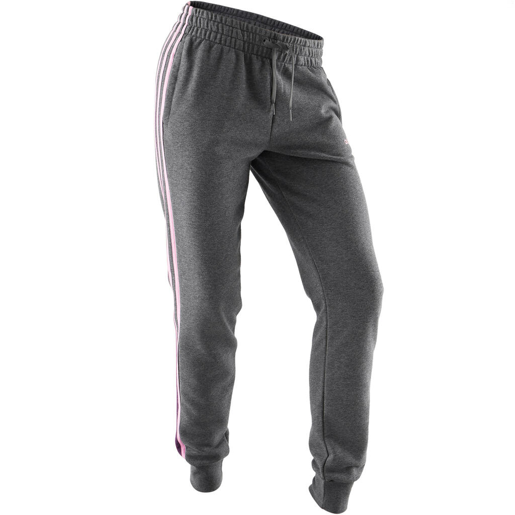 3S 500 Pilates Gentle Gym Bottoms - Grey/Pink