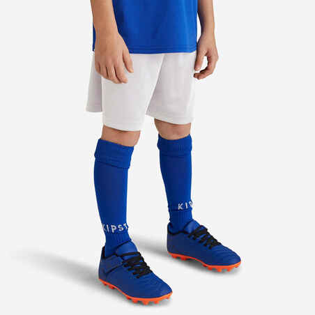 Pantalón corto de fútbol Niños Kipsta F100 blanco