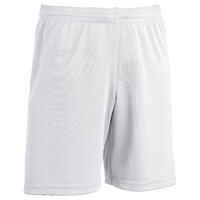 Pantalón corto de fútbol Niños Kipsta F100 blanco