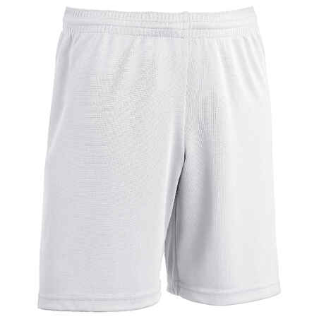 Pantalón corto de fútbol Niños Kipsta F100 blanco