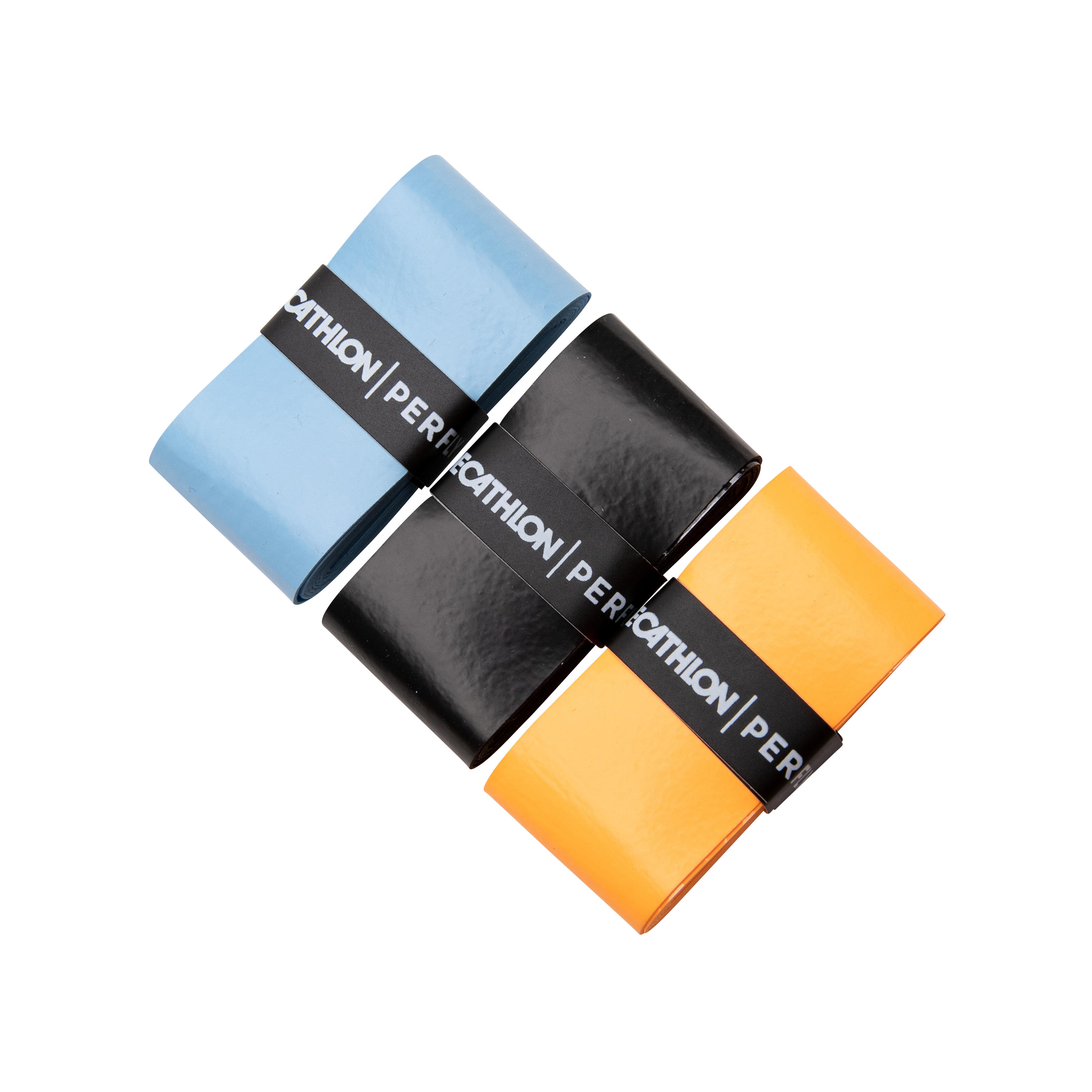 Badminton Comfort Overgrip x 3 Blue Black Orange