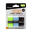 BADMINTON QUICKDRY OVERGRIP X 3 BLACK BLUE GREEN