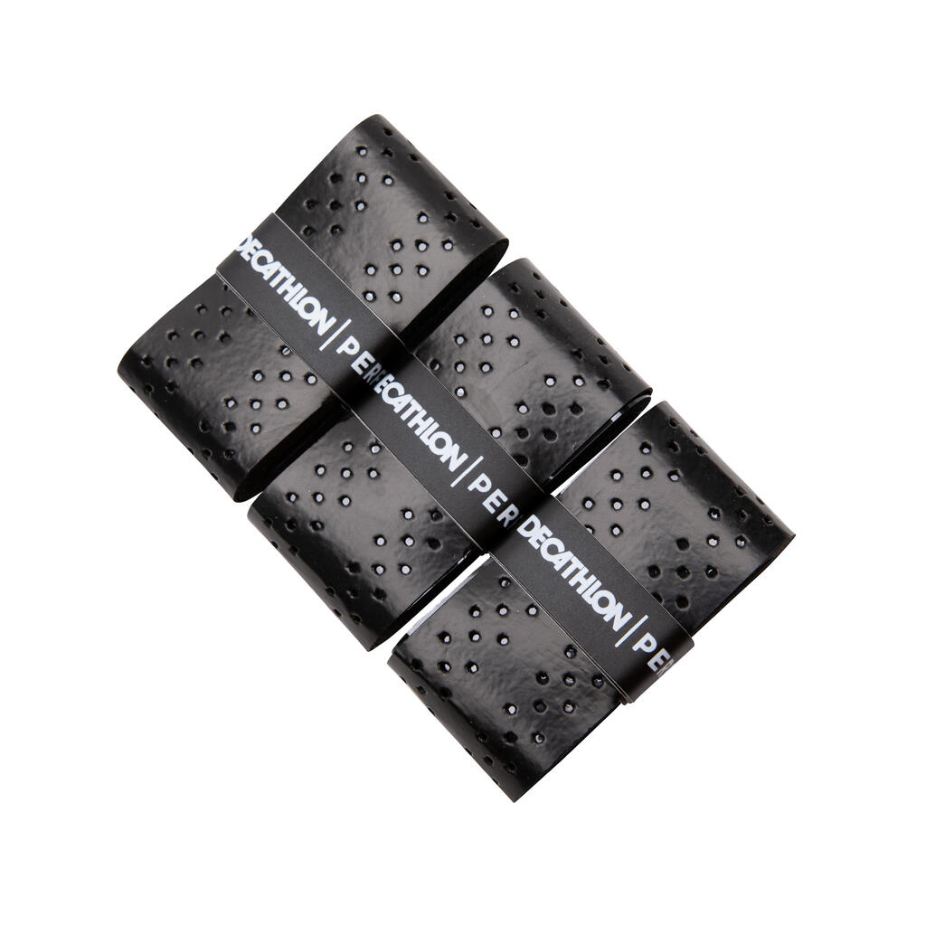 Crni gornji grip za badminton QUICKDRY (3 komada)