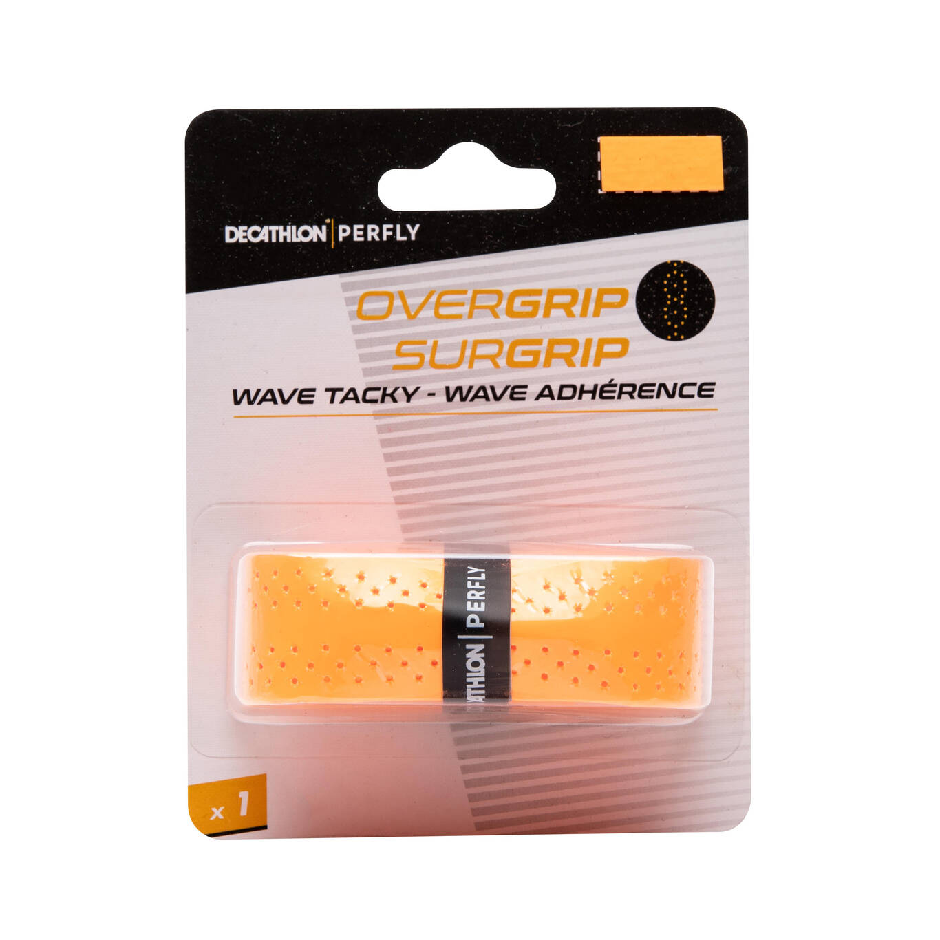 BADMINTON WAVE OVERGRIP X 1 ORANGE