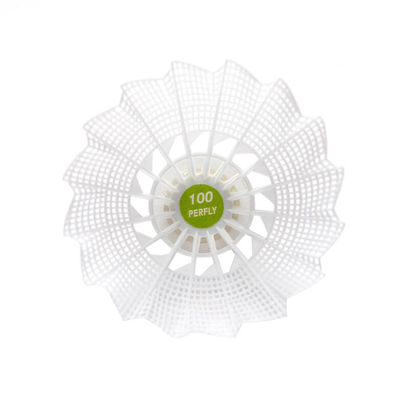 Volante de Plástico Badminton PSC 100 Medium Branco/Cinza/Laranja (conjunto 3)
