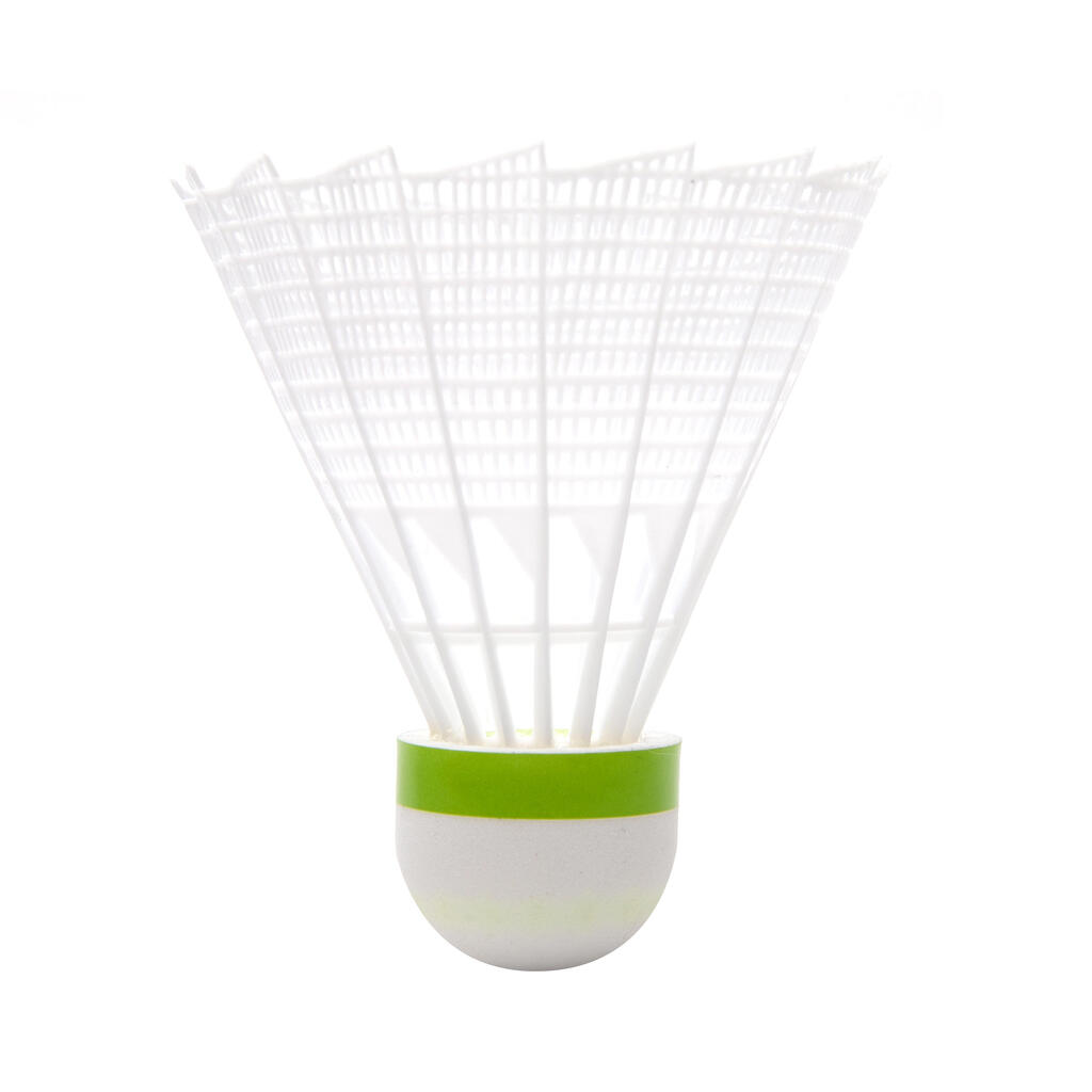 Bela plastična loptica za badminton PSC 100 MEDIUM (3 komada)