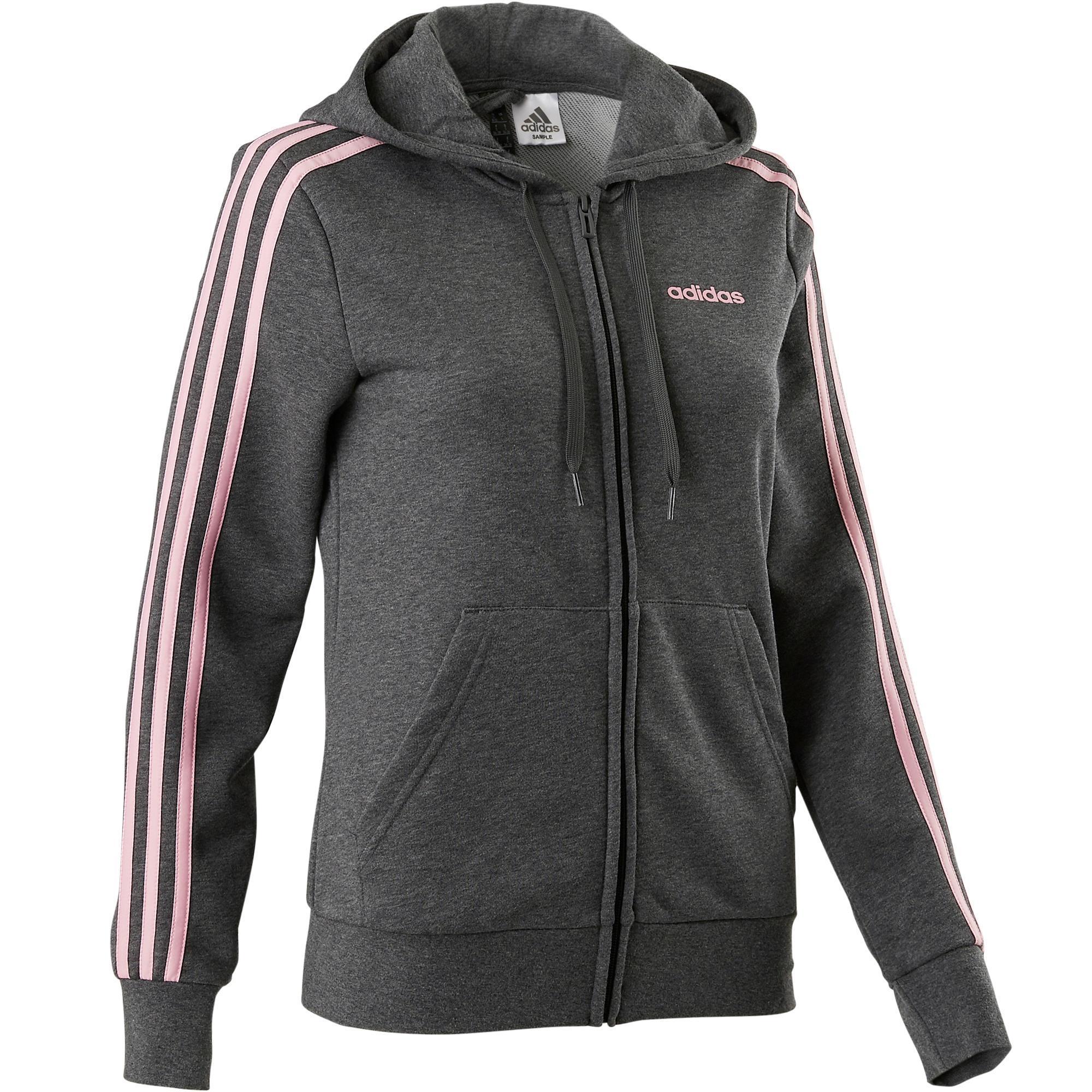 veste adidas femme gris et rose