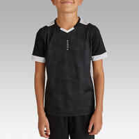 Kids' Short-Sleeved Football Shirt F500 - Black