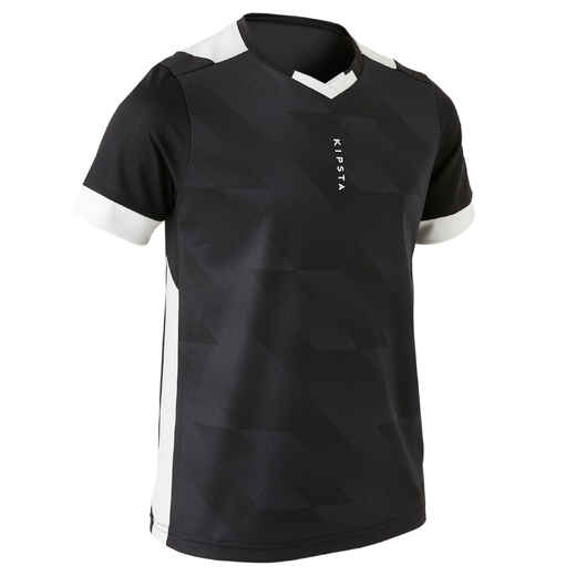 
      Kids' Short-Sleeved Football Shirt F500 - Black
  