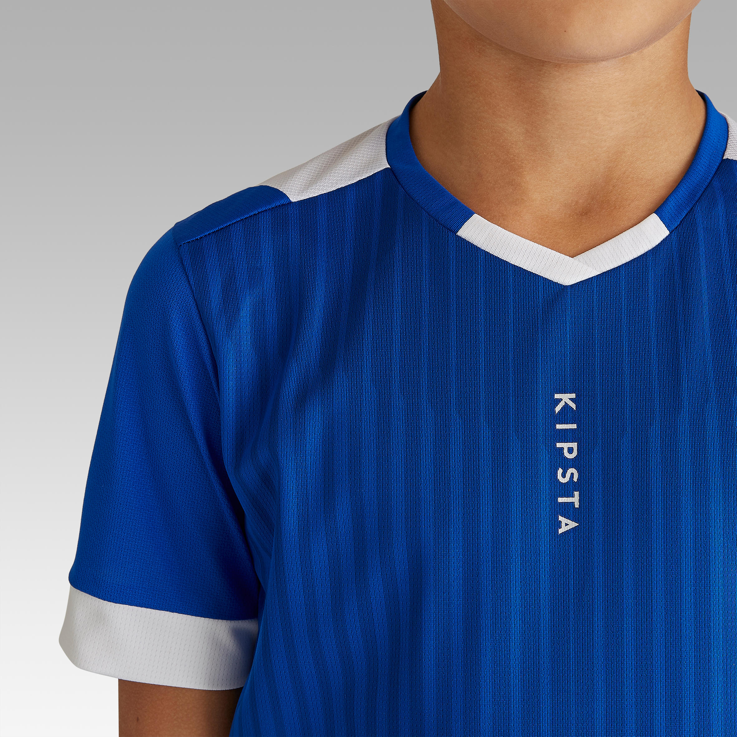 Kids' Short-Sleeved Football Shirt F500 - Blue 6/9