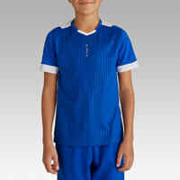 Kids' Short-Sleeved Football Shirt F500 - Blue