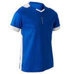 F500 Kids' Short-Sleeved Football Shirt - Blue/White