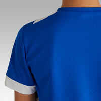 Kids' Short-Sleeved Football Shirt F500 - Blue
