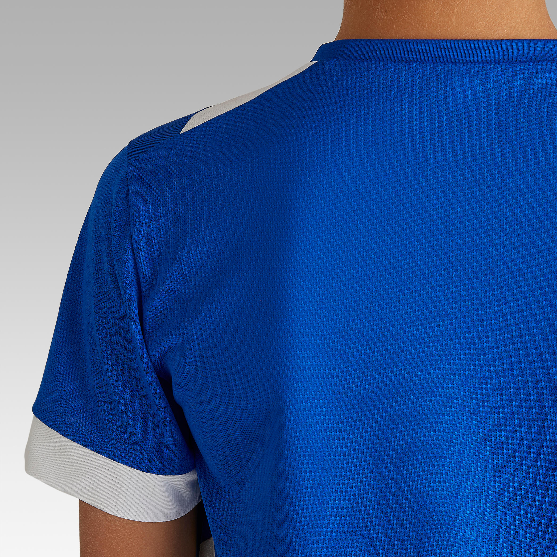 Kids' Short-Sleeved Football Shirt F500 - Blue 7/9