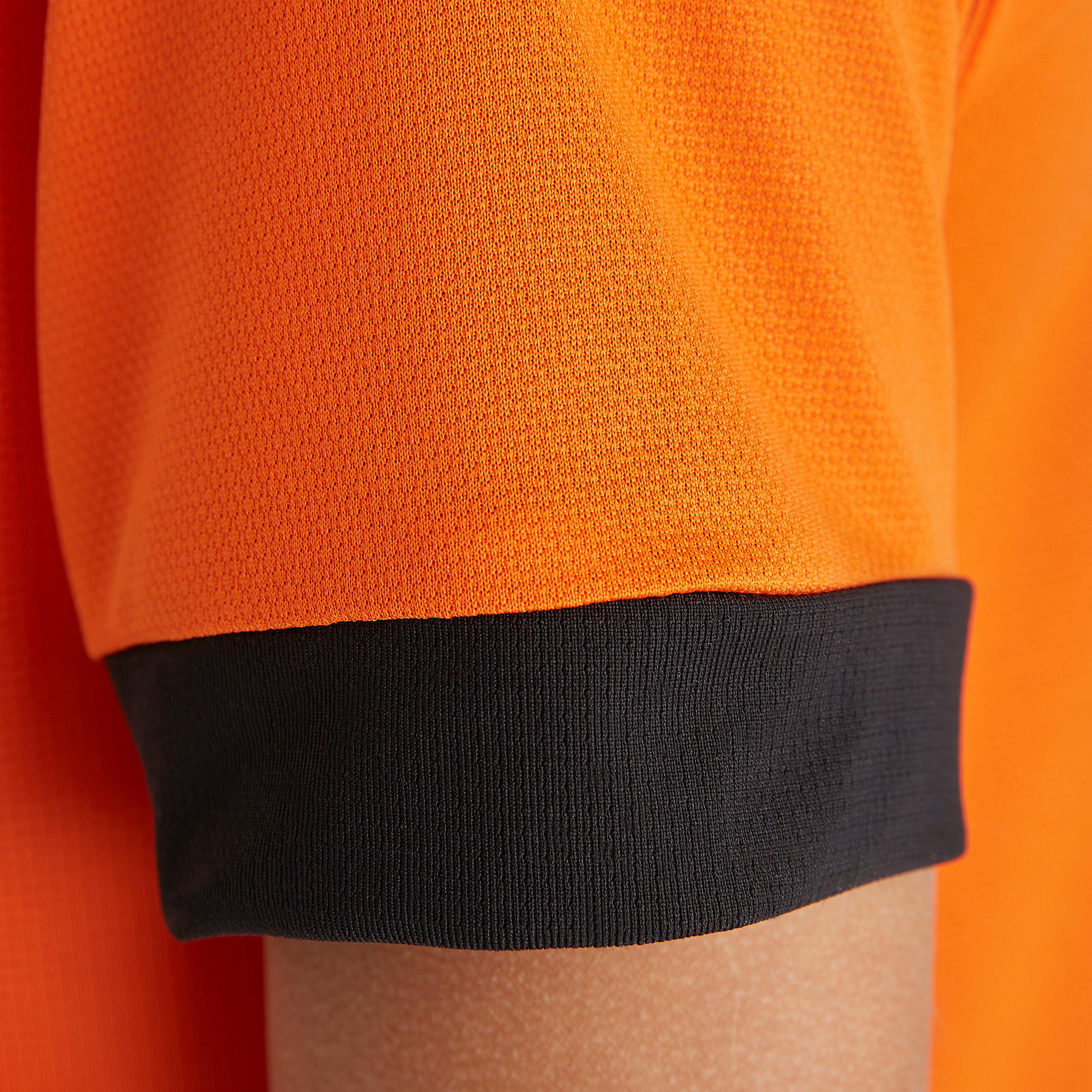 F500 Kids' Short-Sleeved Football Shirt - Orange/Black 9/9