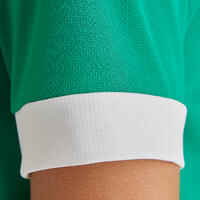 Kids' Short-Sleeved Football Shirt F500 - Green