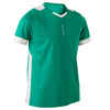 F500 Kids' Short-Sleeved Football Shirt - Green/White