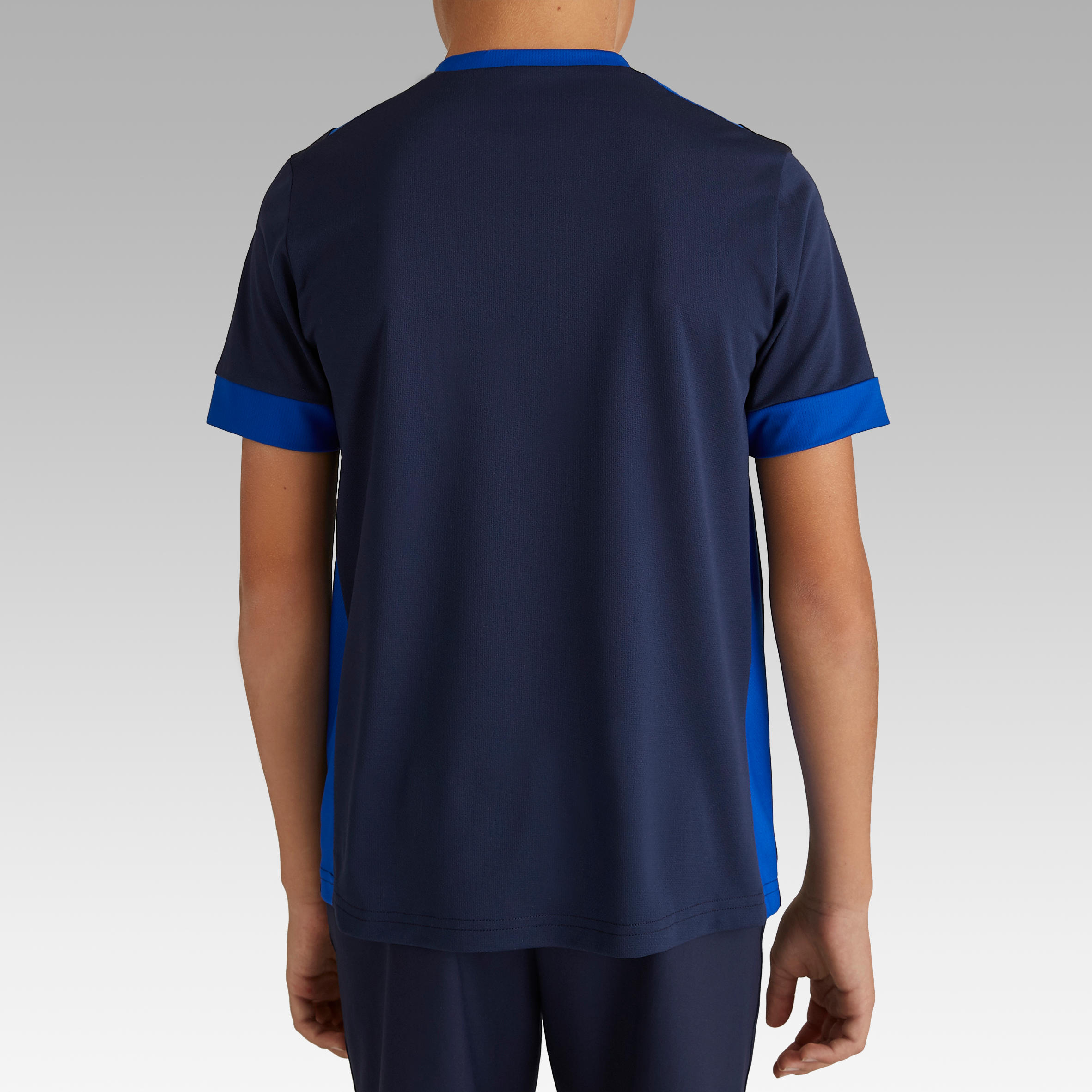 F500 Kids' Short-Sleeved Football Shirt - Navy/Blue 4/10