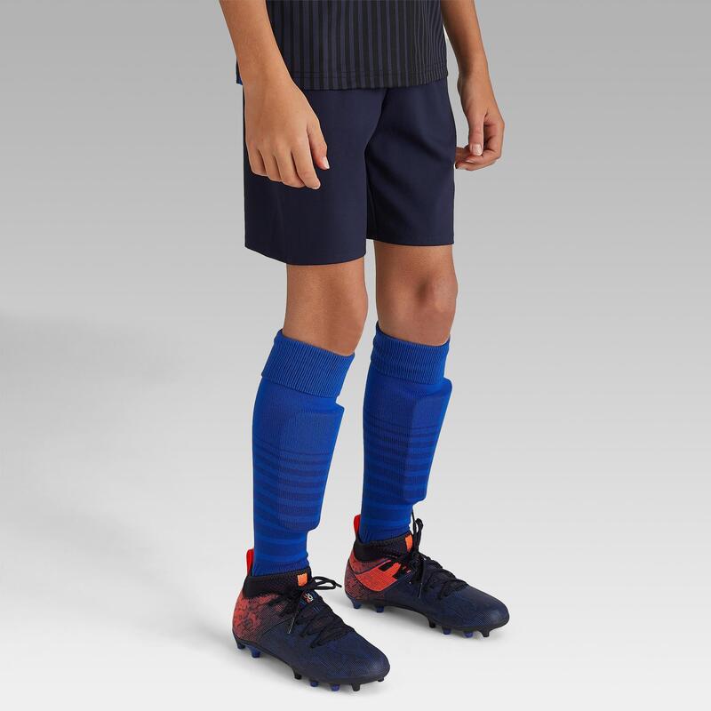 Pantaloncini calcio bambino F500 blu