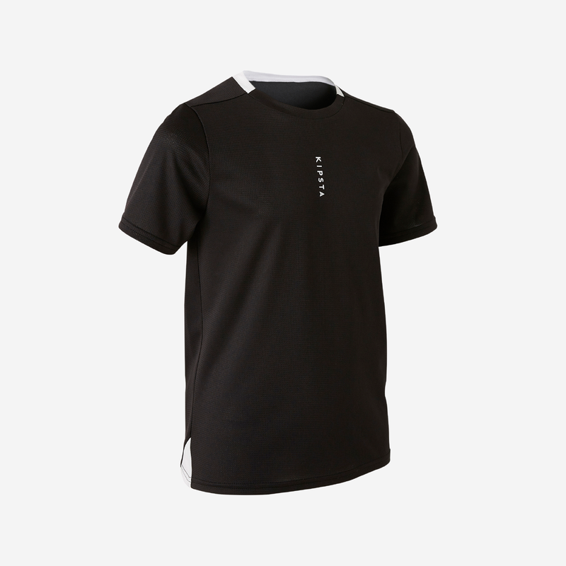 Maillot de football enfant ESSENTIEL Noir pour les clubs et collectivites Decathlon Pro
