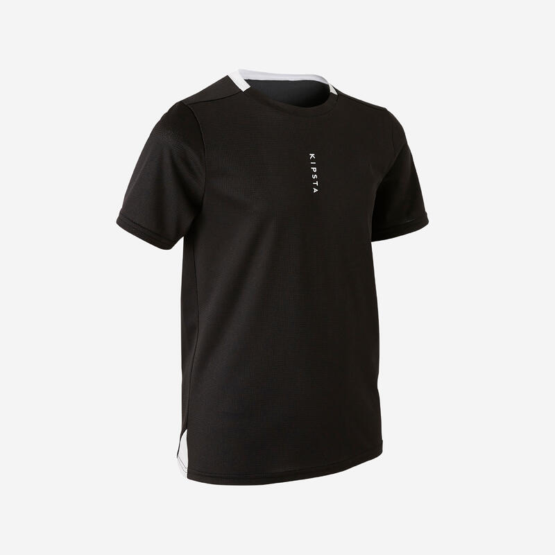 Camiseta de Fútbol Kipsta F100 niños negro