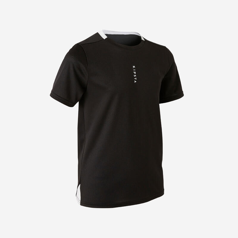 Tricou Fotbal ESSENTIEL Negru Copii