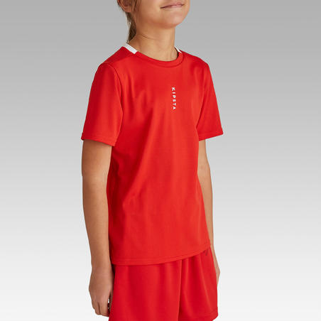 Crvena dečja majica za fudbal ESSENTIAL 