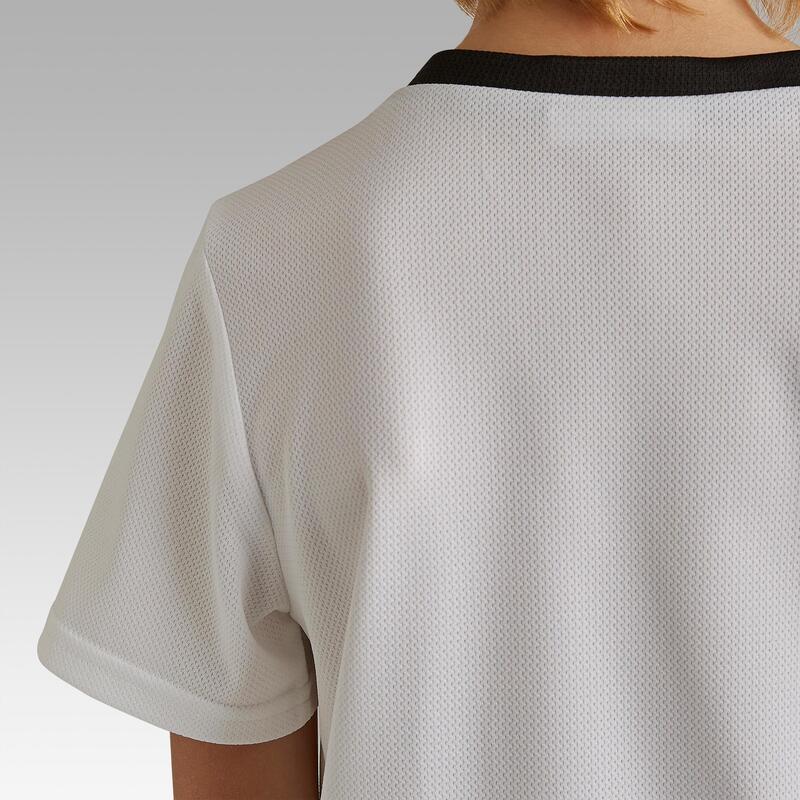 Camiseta de Fútbol Niños Kipsta F100 blanca