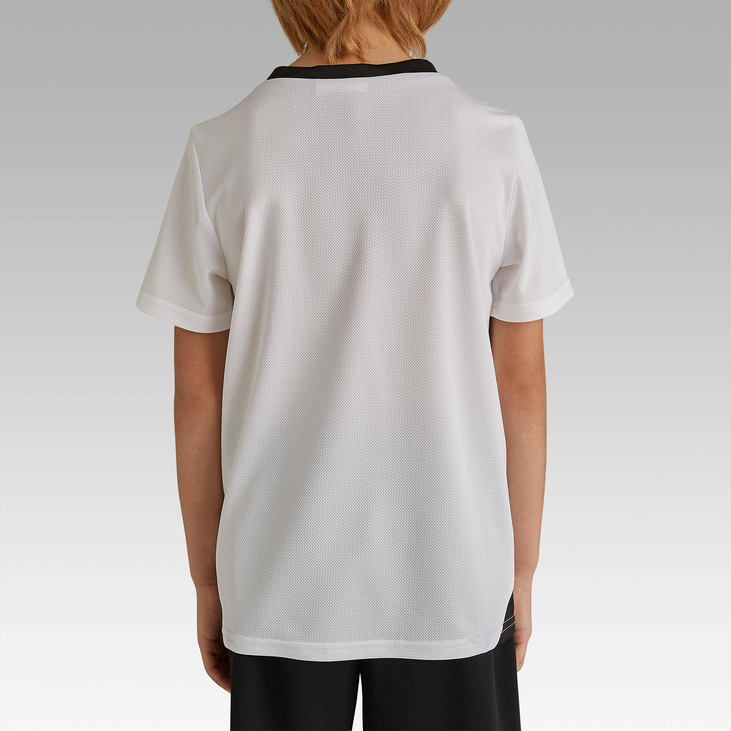 Kids Football Jersey Shirt F100 - White -  3