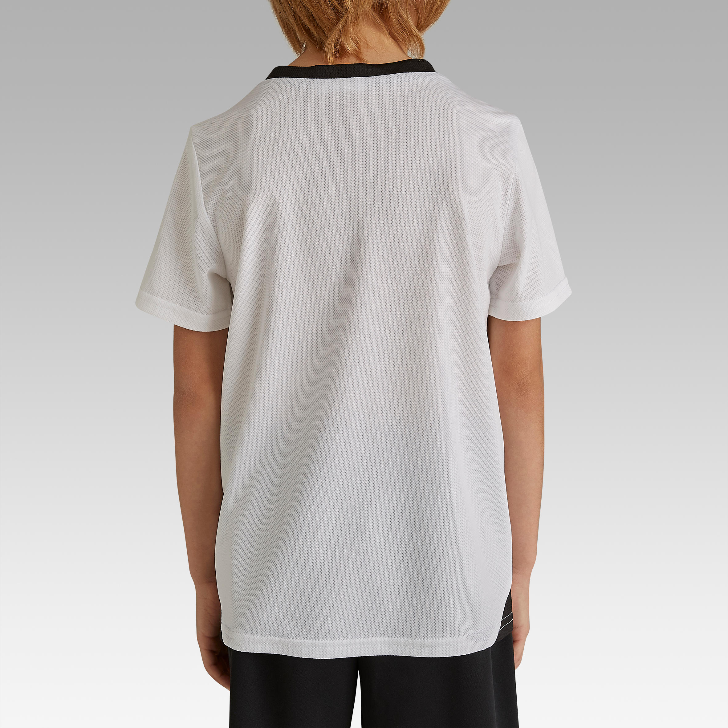 KIPSTA Detský futbalový dres Essentiel biely 7-8 r (123-130 cm) · záber 5