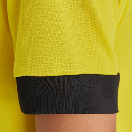 Дитяча футболка 500 для футболу - Жовта