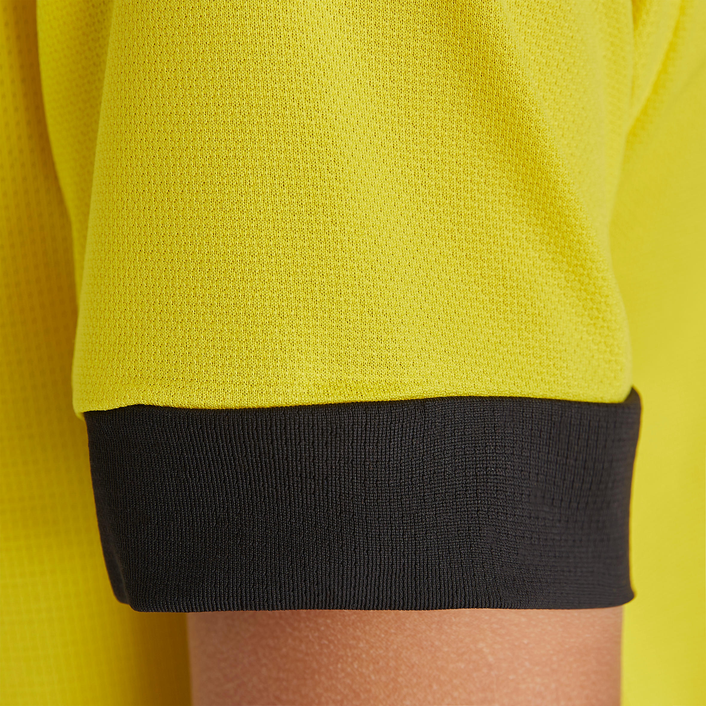 F500 Kids' Short-Sleeved Football Shirt - Yellow/Black 10/10