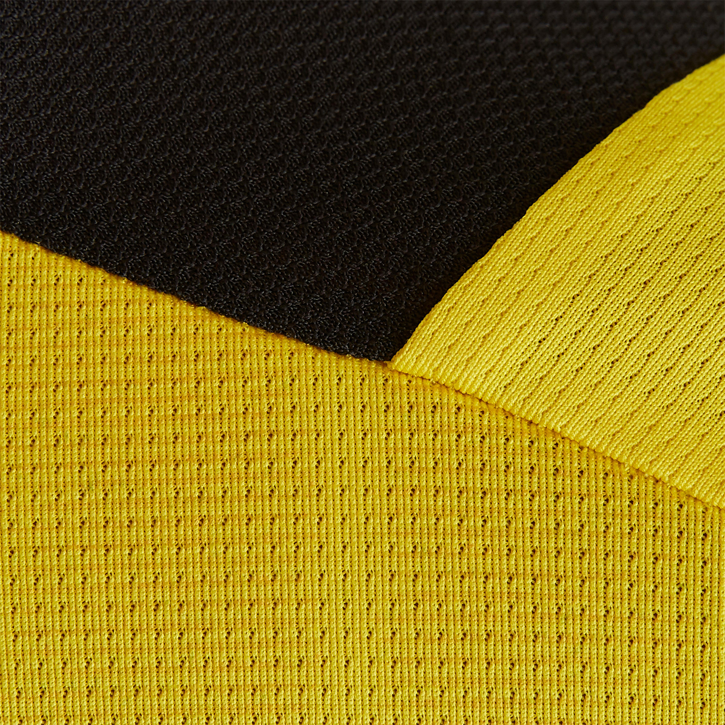 F500 Kids' Short-Sleeved Football Shirt - Yellow/Black 8/10
