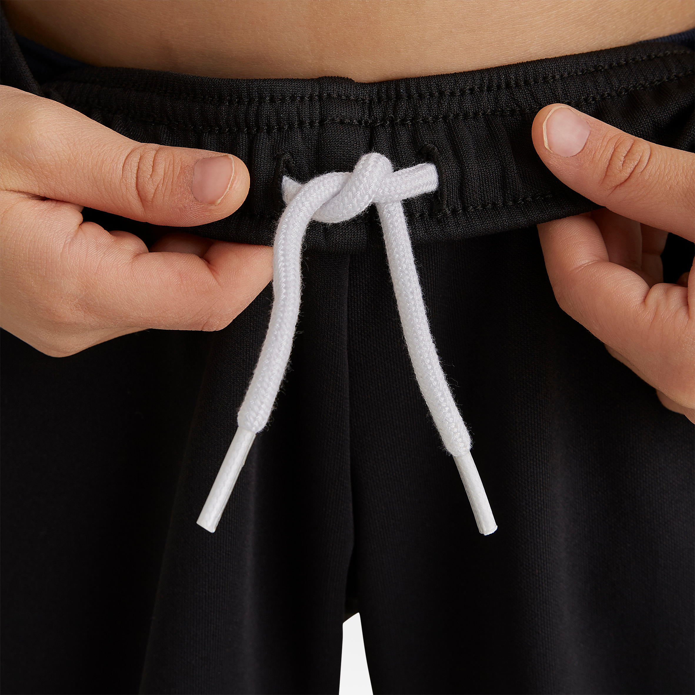 T100 Kids' Football Training Bottoms - Black 6/10