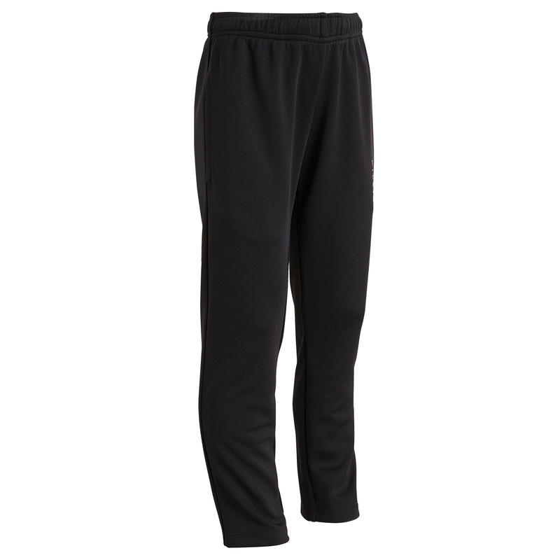 Pantalon d'entrainement de soccer enfant T100 noir Pantalon d'entrainement de soccer enfant T100 noir