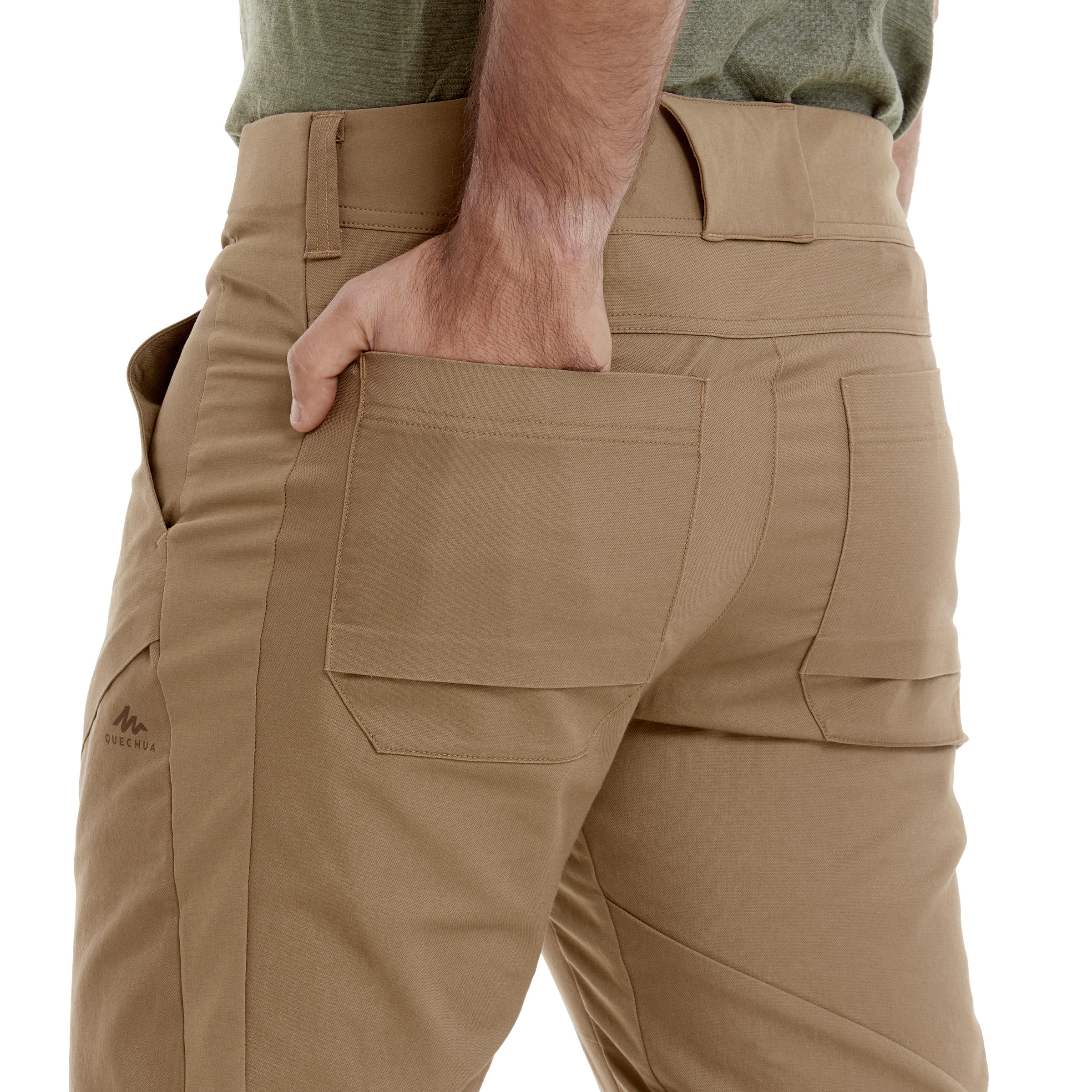 Pantalón de Montaña y Senderismo Verano de Hombre Quechua NH500 Marrón -  Decathlon