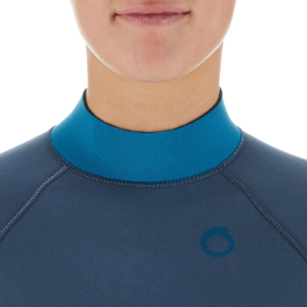 Sieviešu neoprēna hidrotērps niršanai ar akvalangu “SCD 100”, 3 mm, pelēks