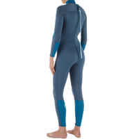 Women's diving wetsuit 3 mm neoprene SCD 500 storm grey