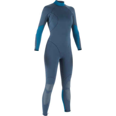 Traje Buceo SCD 500 Mujer Gris Tormenta Neopreno 3 mm