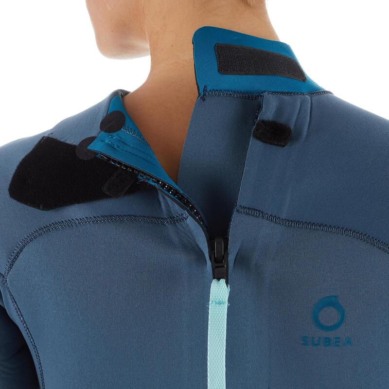 Duikpak voor dames neopreen 3 mm SCD 500 stormgrijs