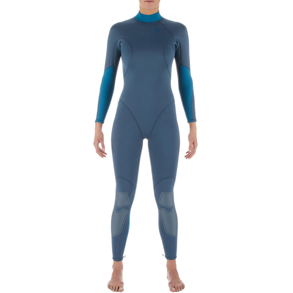 Women’s Neoprene SCD Scuba Diving Suit 100 3mm grey