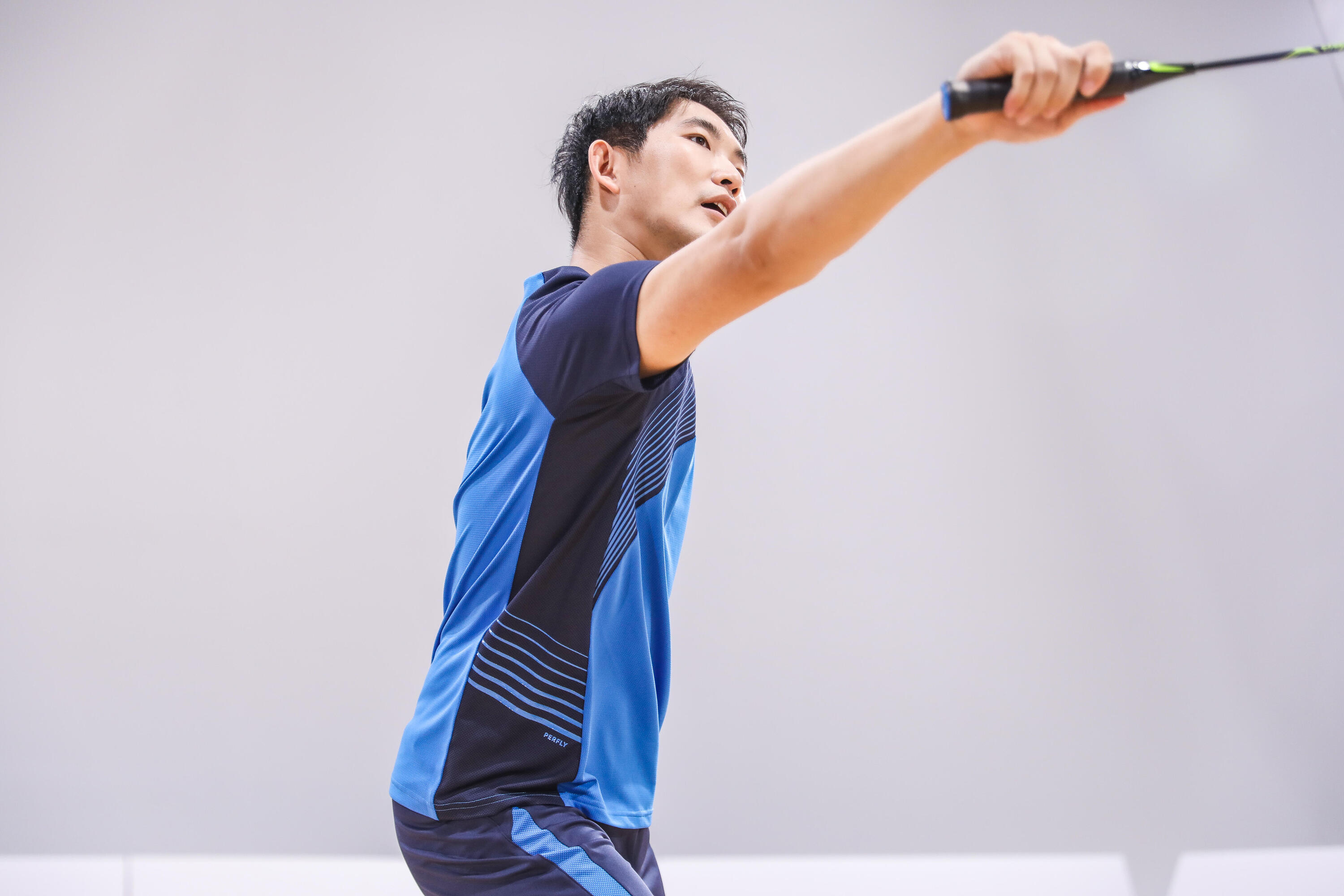 Tweedehands - Badmintonracket voor volwassenen BR 160 zwart/groen 18/23