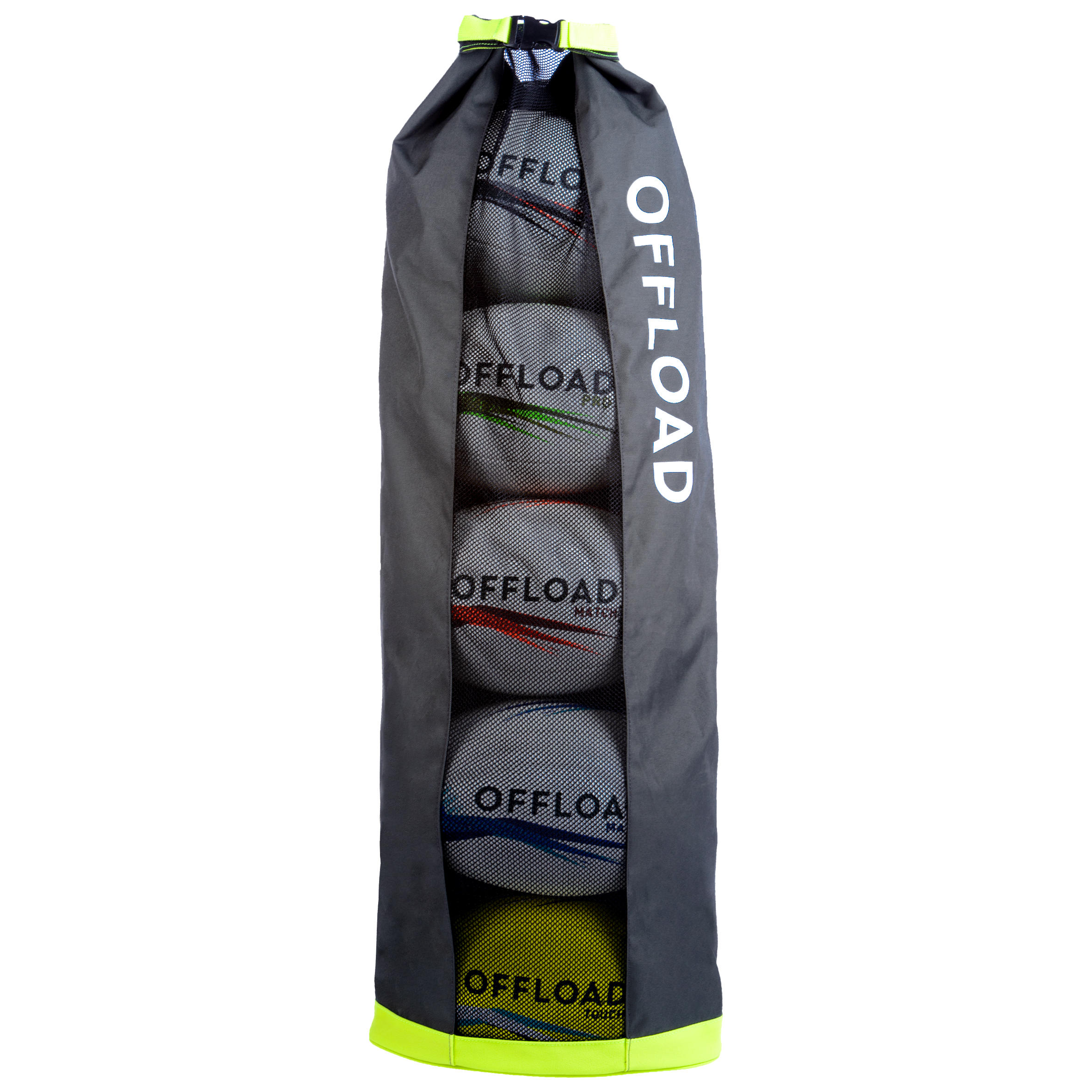 Rugby Ball Tube Bag for 5 Balls - Khaki 1/7