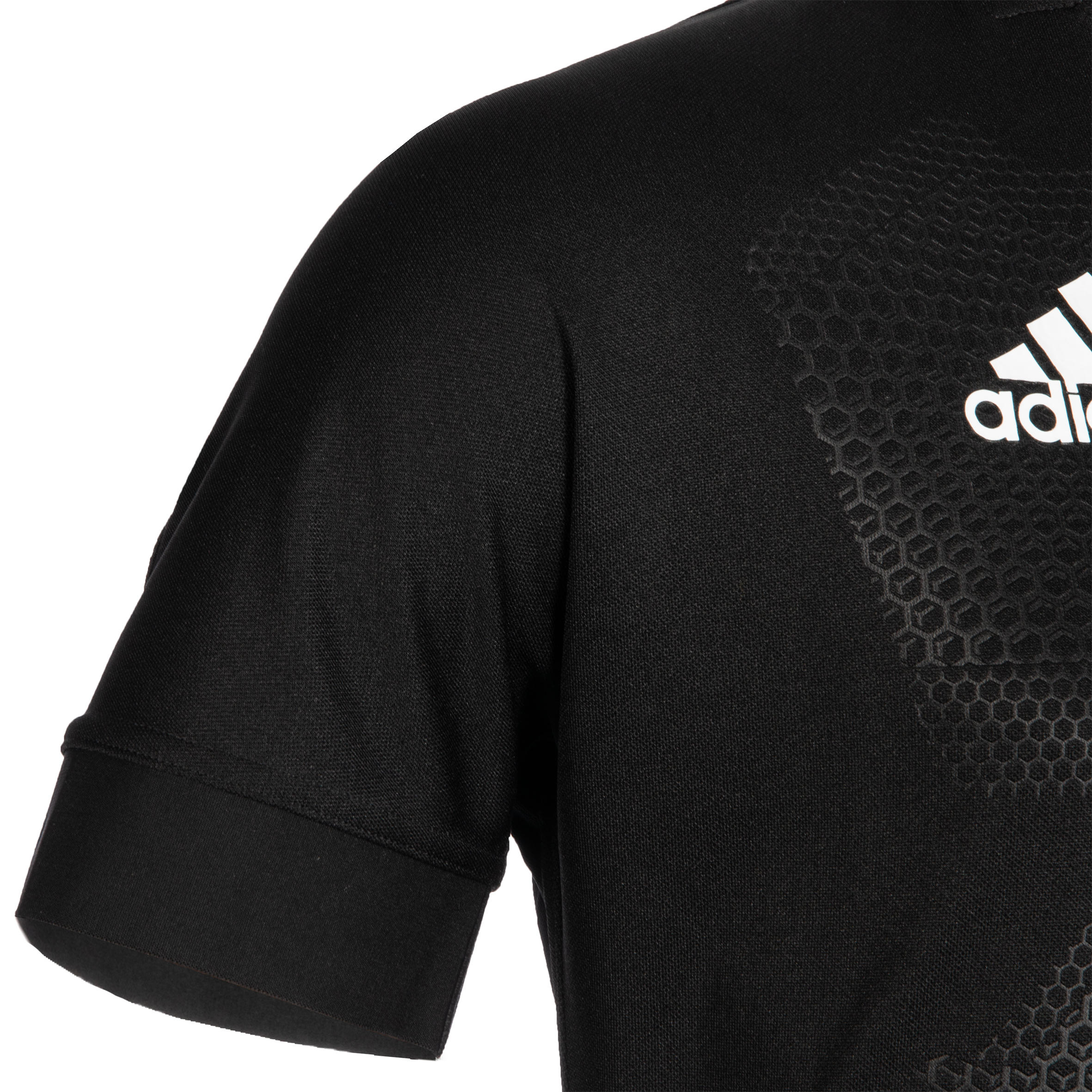 Adult Rugby Short-Sleeved All Blacks Replica Home Shirt - Black 4/6