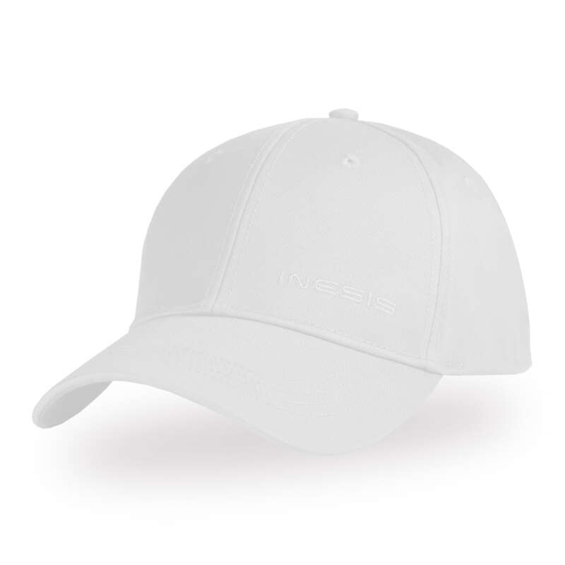 ODZIEŻ DO GOLFA MĘSKA UMIARKOWANA TEMP. Golf - Czapka z daszkiem biała INESIS - Odzież i obuwie do golfa